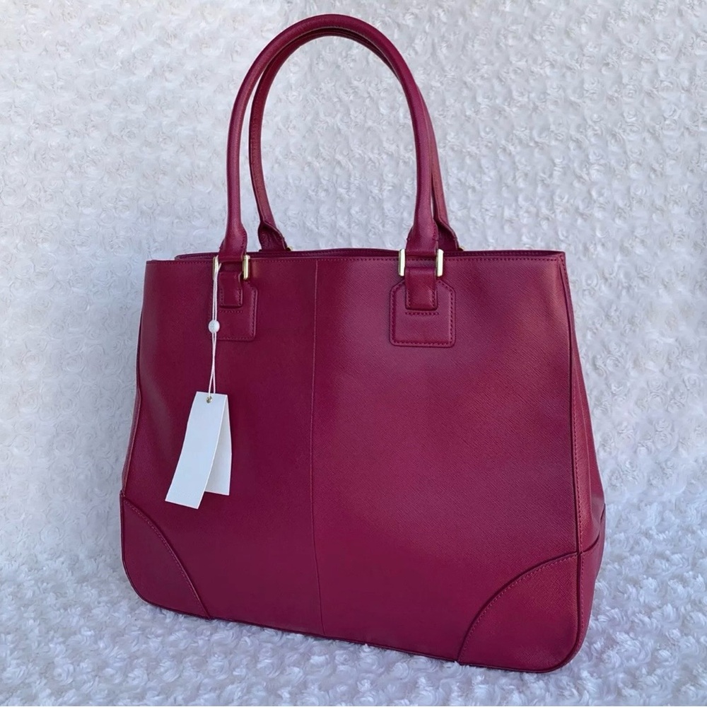 NWT Tory Burch Robinson East West Tote - Raspberry - Picture 4 of 8
